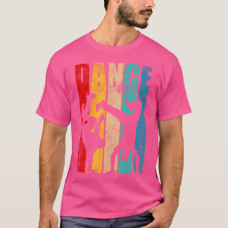 T-shirt Danse rétro Silhouette Danseur Cool Hip hop Break