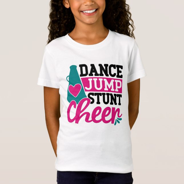 T-Shirt danse saut cascade chever mot art (Devant)