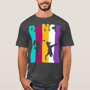 T-shirt Danse Silhouette Musique Chanson Déplacer Rave Par