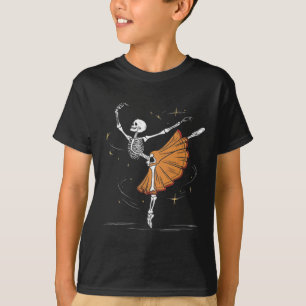 T-shirt Danse Skeleton Llerina Llet Dance Halloween