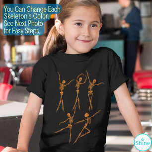 T-Shirt Danse squelette ballerine danseuse ballerine drôle