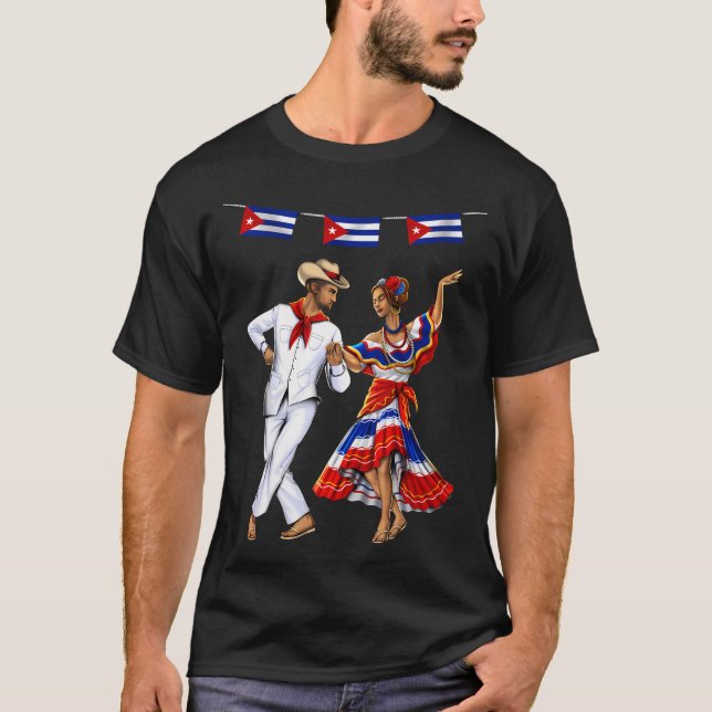 T-shirt Danse traditionnelle cubaine (Devant)