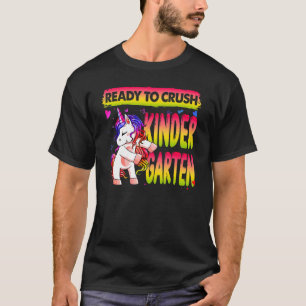 T-shirt Danse Unicorn Prêt À Écraser La Maternelle D'Abord