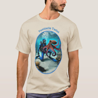 T-shirt Danse vintage de plongeur de la SCUBA avec une gro