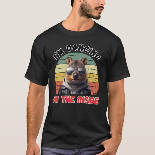 T-shirt Danser À L'Intérieur - Style Quokka (Devant)