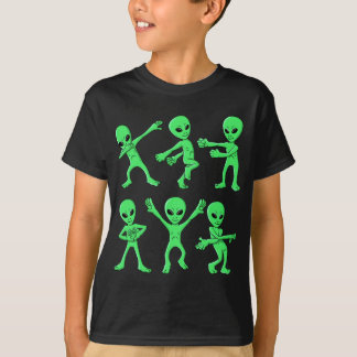 T-shirt Danser Aliens Défi Danse Garçons Filles Hallowee