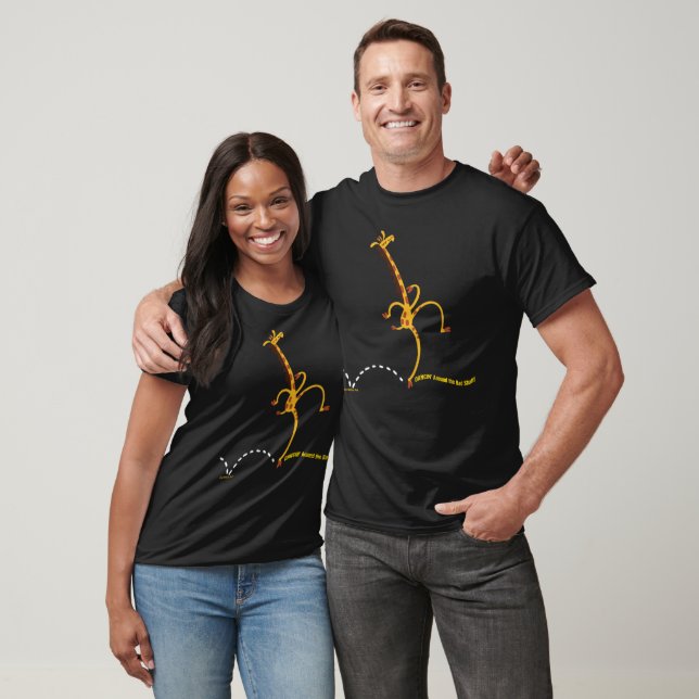 T-shirt DANSER AUTOUR DE MAUVAIS GIRAFFE "STUFF" par Jeff  (Unisexe)
