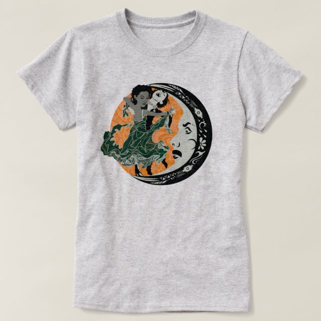 T-shirt danser avec votre obscurité (Design devant)