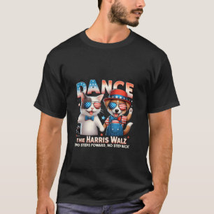 T-shirt Danser Harris Walz Drôle Chat Ladies Kamala Harr