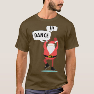 T-shirt Danser le Père Noël sur les patins à glace