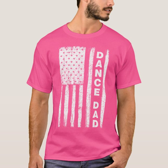 T-shirt Danser Papa Drapeau Blanc (Devant)