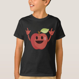T-shirt Danser Pomme Amusante Vegan sain Fruit Danse Amour