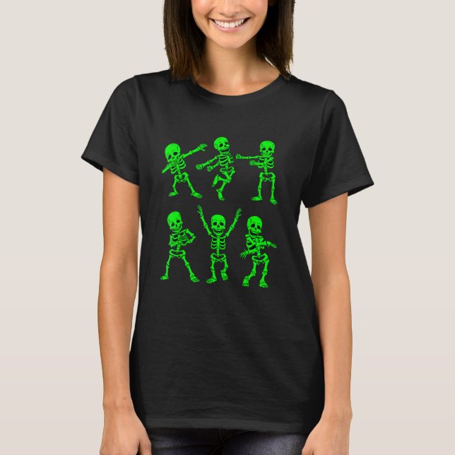T-shirt Danser Skeletons Danser Défi Fille Garçons Enfants (Devant)