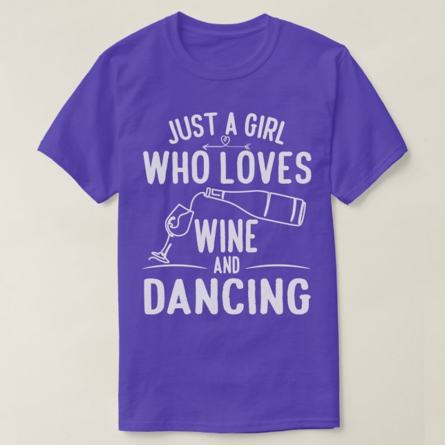 T-shirt Danser Vins Filles Femmes Danse Danse (Design devant)