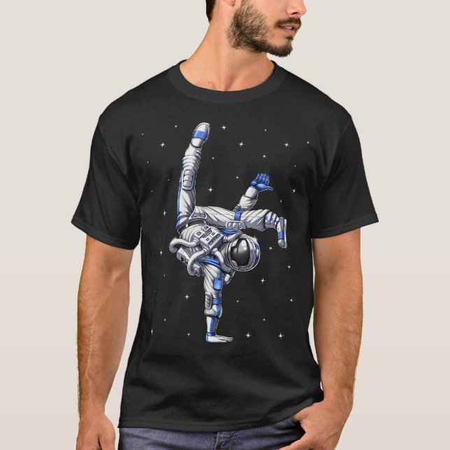 T-shirt Danseur capoeira astronaute (Devant)