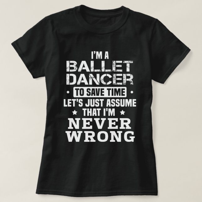 T-shirt Danseur de ballet (Design devant)