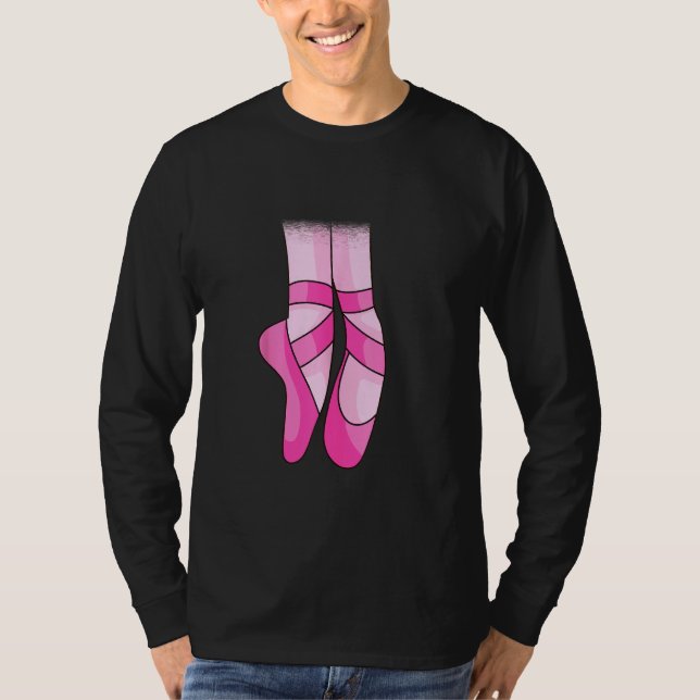 T-shirt Danseur De Ballet Pointe Toe Chaussure Pour Baller (Devant)