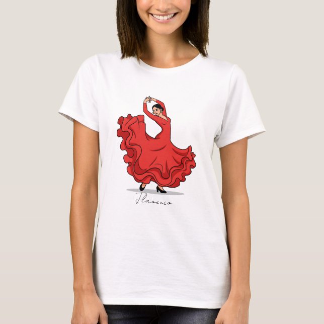 T-shirt Danseur de flamenco espagnol (Devant)