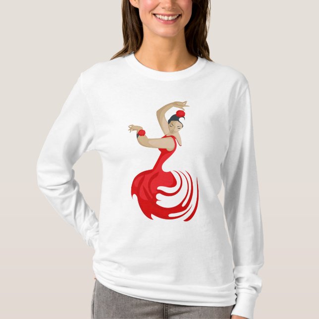 T-shirt Danseur de flamenco tzigane (Devant)