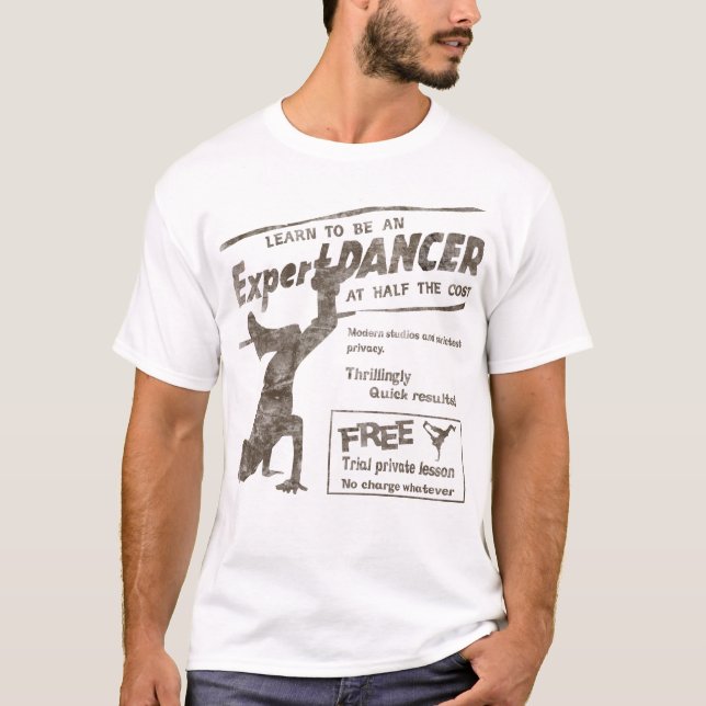 T-shirt Danseur de pause vintage (Devant)