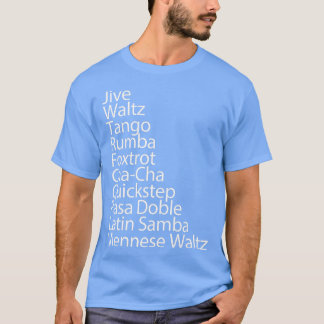 T-shirt Danseur de salle de bal 10 danses traditionnelles 