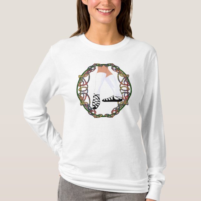 T-shirt Danseur de Soft Shoe - Entrelacs celtiques (Devant)