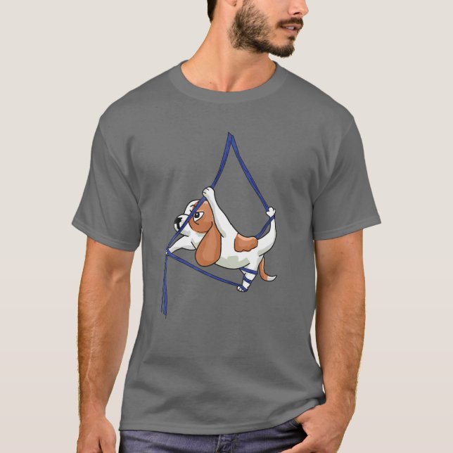 T-shirt Danseur de soies aériennes Aerialist Air Yoga acro (Devant)