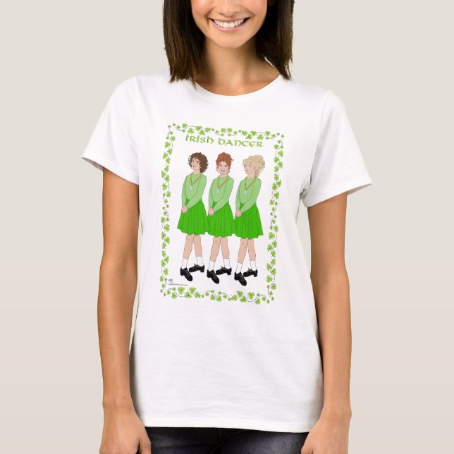 T-shirt Danseur de step irlandais Feis (Devant)