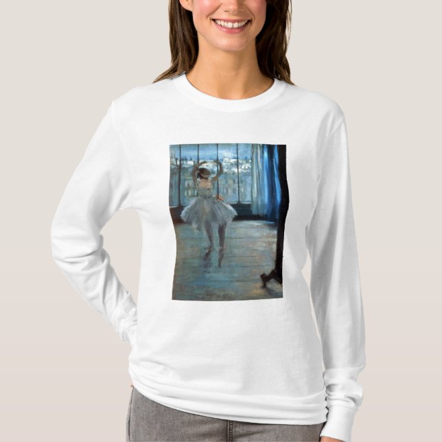 T-shirt Danseur d'Edgar Degas | devant une fenêtre (Devant)