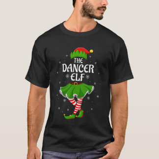 T-shirt Danseur Elfe Noël Famille Filles Femmes Elfe Équip