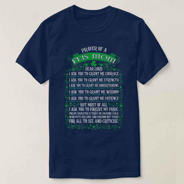 T-shirt Danseur irlandais Prière d'une Fee Maman Danse Fil (Design devant)