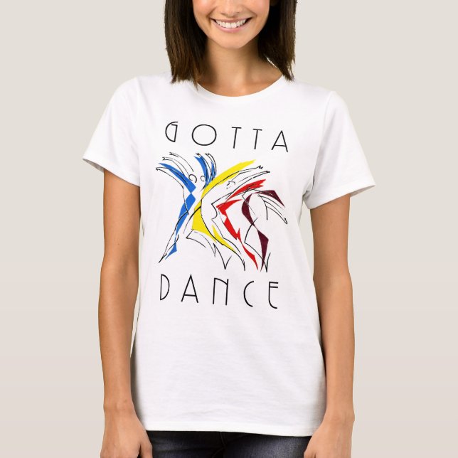 T-shirt Danseurs abstraits dansant - Œuvre d'art pour amat (Devant)