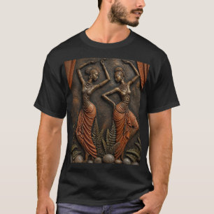 T-shirt Danseurs Africains Traditionnels Sculptés, Tribu A