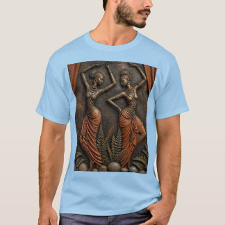 T-shirt Danseurs Africains Traditionnels Sculptés, Tribu A