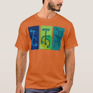 T-shirt Danseurs bleus jaunes et verts