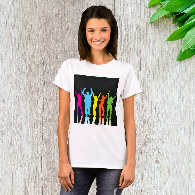 T-shirt Danseurs Colorés Dansant Autour (Créateur téléchargé)