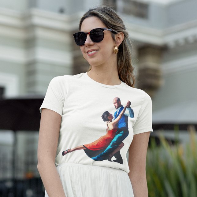 T-shirt Danseurs de tango - peinture à la main (Créateur téléchargé)