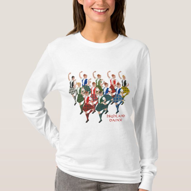 T-shirt Danseurs des Highlands écossais (Devant)