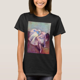 T-shirt Danseuse assise par Edgar Degas, Art de ballet vin