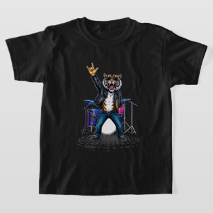 T-shirt Danseuse cool de Tiger Rock Drôle animal musique