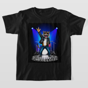 T-shirt Danseuse cool de Tiger Rock   Drôle animal musique
