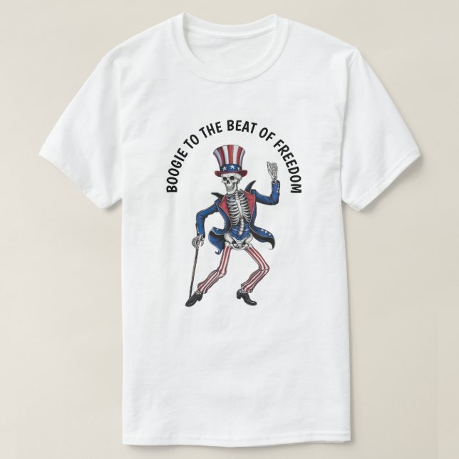 T-shirt Danseuse Danseuse Squelette (Design devant)