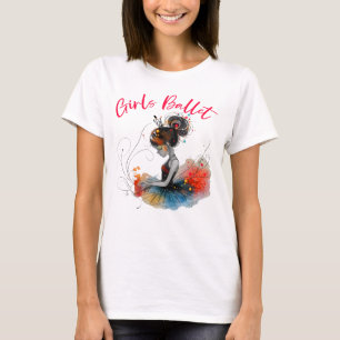 T-shirt Danseuse de ballet pour filles, Ballerina mignonne