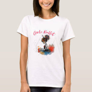 T-shirt Danseuse de ballet pour filles, Ballerina mignonne