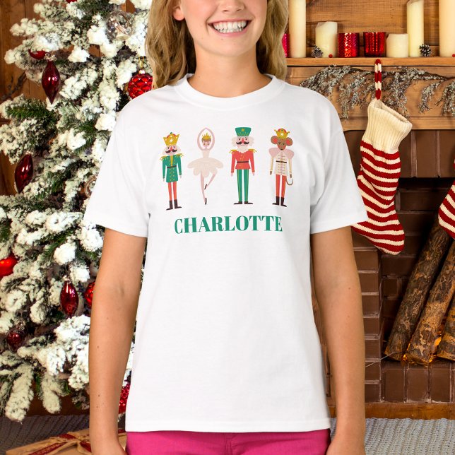 T-shirt Danseuse de Casse-Noisette de Noël festive  (Créateur téléchargé)