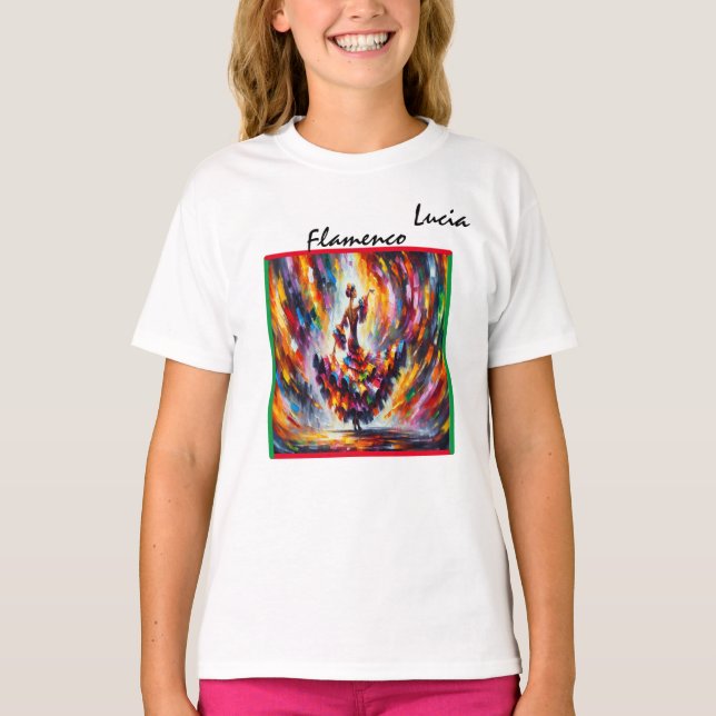 T-shirt Danseuse de flamenco (Devant)