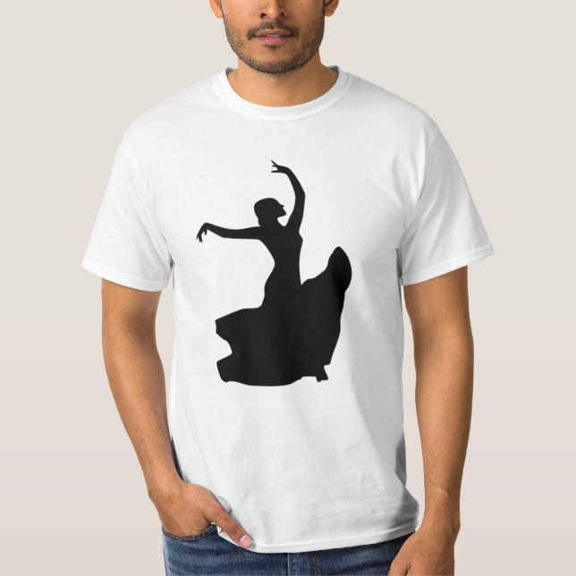 T-shirt Danseuse de flamenco uniquement (Devant)
