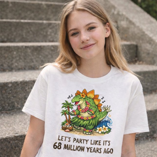 T-shirt Danseuse de hula Stegosaurus (Créateur téléchargé)