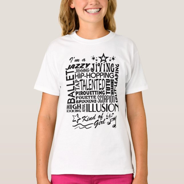 T-shirt danseuse, genre de fille (Devant)