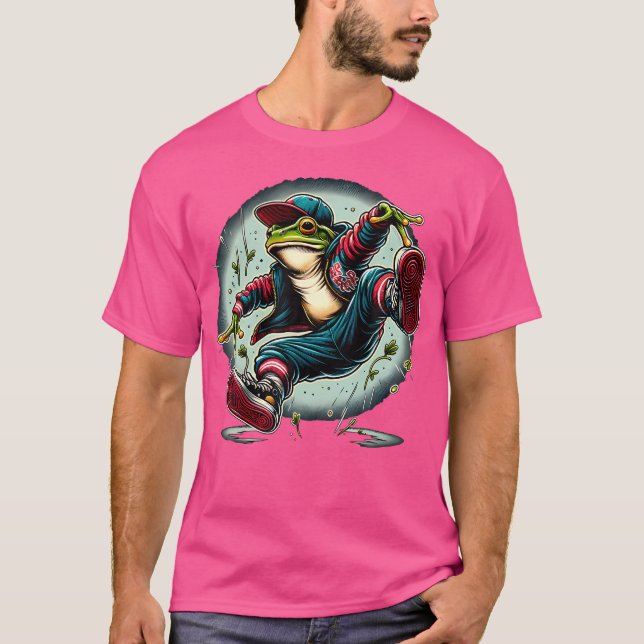 T-shirt Danseuse Hip hop de grenouille (Devant)